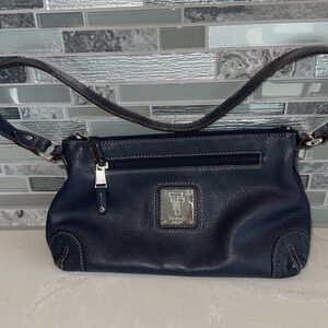 Tiganello Navy shoulder strap purse